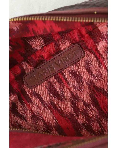 Sacs banane en cuir bordeaux - 28x5x14 cm - Très bon état