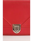 Bolsos de cuero rojo - 24,5x9,5x17 cm - En buen estado