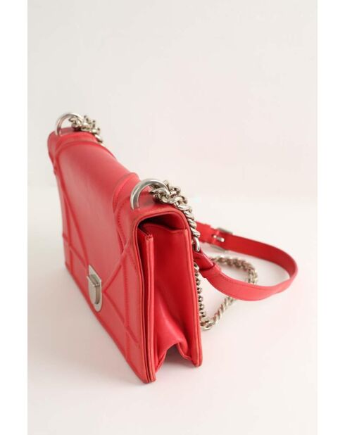 Sacs à main en cuir rouge - 24.5x9.5x17 cm - Bon état