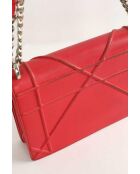 Bolsos de cuero rojo - 24,5x9,5x17 cm - En buen estado