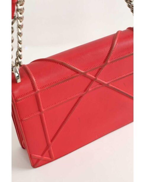 Sacs à main en cuir rouge - 24.5x9.5x17 cm - Bon état