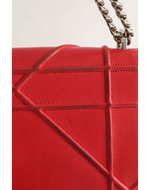 Sacs à main en cuir rouge - 24.5x9.5x17 cm - Bon état