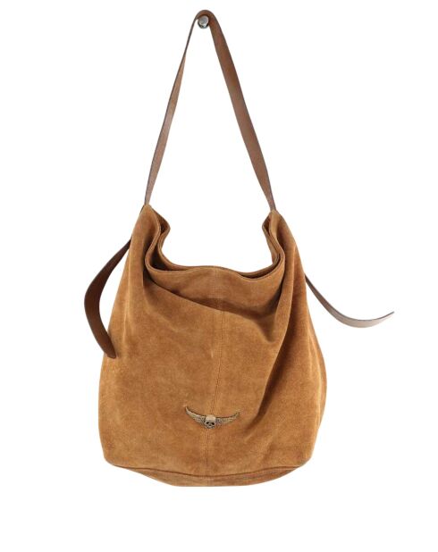 Bolsos de gamuza camel - 43x16x40 cm - Buen estado