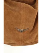 Bolsos de gamuza camel - 43x16x40 cm - Buen estado