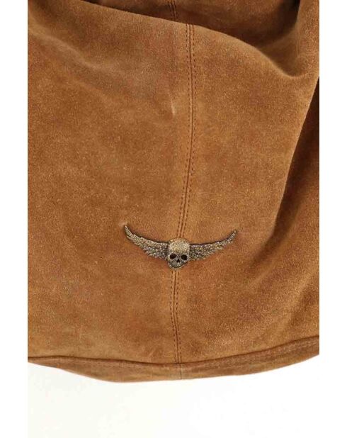 Bolsos de gamuza camel - 43x16x40 cm - Buen estado