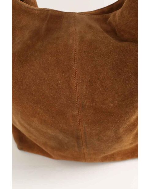 Bolsos de gamuza camel - 43x16x40 cm - Buen estado