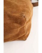 Bolsos de gamuza camel - 43x16x40 cm - Buen estado