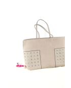 Beigefarbene Wildlederhandtaschen - 45x16x30 cm - Sehr guter Zustand