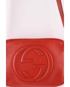 Rode leren handtassen - Breedte 23x7x15 cm - Zeer goede conditie