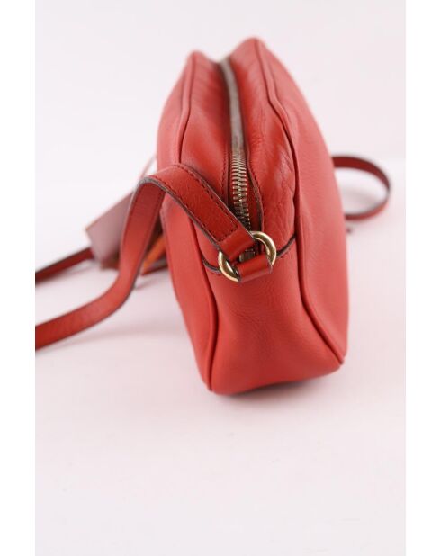 Rode leren handtassen - Breedte 23x7x15 cm - Zeer goede conditie