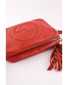 Rode leren handtassen - Breedte 23x7x15 cm - Zeer goede conditie