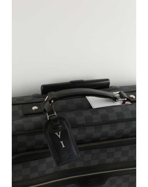 Sacs deVoyage en cuir noir - 43x18x42 cm - Bon état