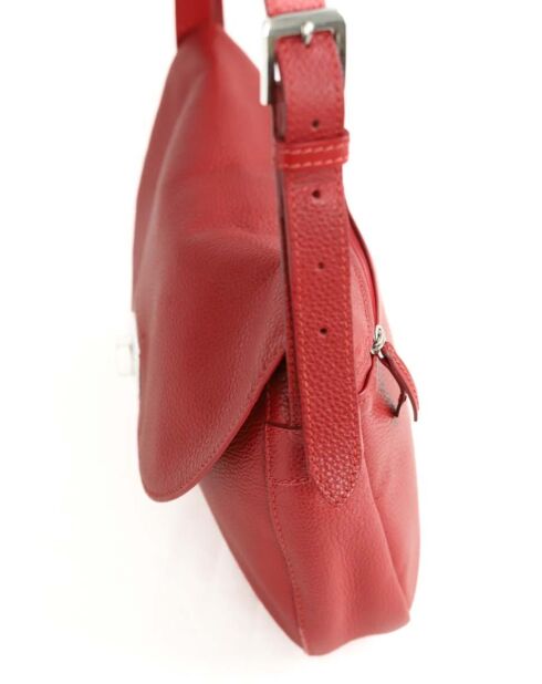 Rode leren handtassen - 28x5x20 cm - Zeer goede conditie