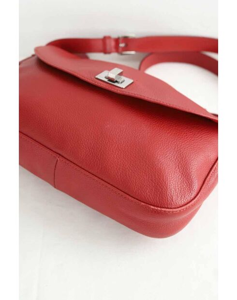 Rode leren handtassen - 28x5x20 cm - Zeer goede conditie