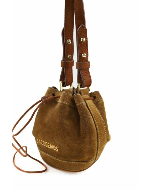 Bolsos de gamuza camel - 17x9x13 cm - Buen estado