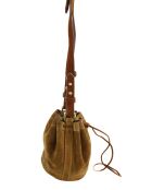 Borse in camoscio color cammello - 17x9x13 cm - Buone condizioni