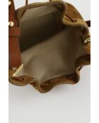 Borse in camoscio color cammello - 17x9x13 cm - Buone condizioni