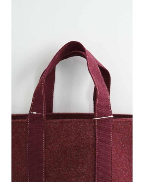 Bolsos sintéticos burdeos - 43x16,5x28,5 cm - Muy buen estado