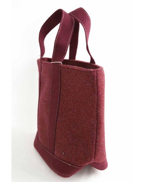 Bolsos sintéticos burdeos - 43x16,5x28,5 cm - Muy buen estado