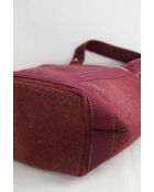 Sacs à main en synthétique bordeaux - 43x16.5x28.5 cm - Très bon état