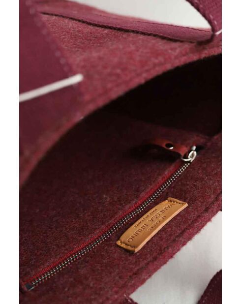 Bolsos sintéticos burdeos - 43x16,5x28,5 cm - Muy buen estado