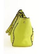 Gele leren handtassen - 27x11x22 cm - Zeer goede conditie