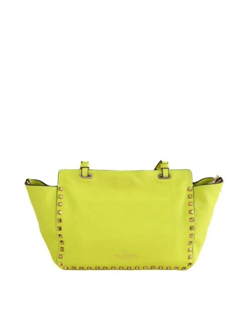 Gele leren handtassen - 27x11x22 cm - Zeer goede conditie