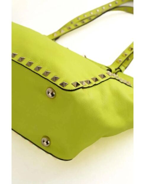 Gele leren handtassen - 27x11x22 cm - Zeer goede conditie