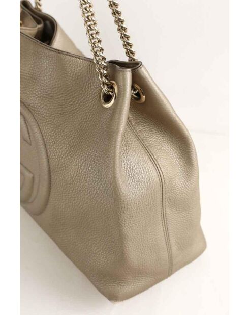 Borse in pelle beige - 37x14x27 cm - Buone condizioni