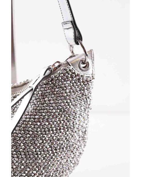 Sacs à main en tissu argenté - 21x11x16 cm - Très bon état