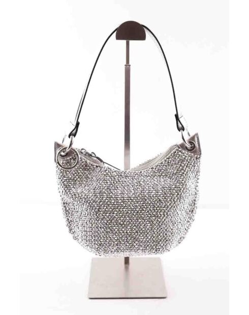 Sacs à main en tissu argenté - 21x11x16 cm - Très bon état