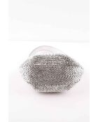 Sacs à main en tissu argenté - 21x11x16 cm - Très bon état