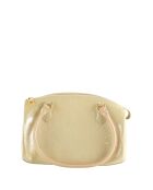 Gele leren handtassen - 28x18x12 cm - Goede conditie