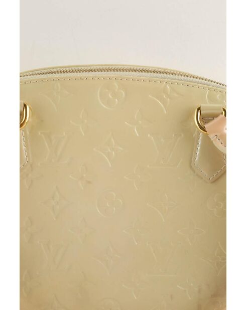 Gele leren handtassen - 28x18x12 cm - Goede conditie