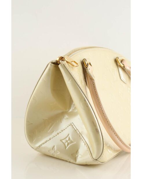 Gele leren handtassen - 28x18x12 cm - Goede conditie