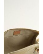 Gele leren handtassen - 28x18x12 cm - Goede conditie