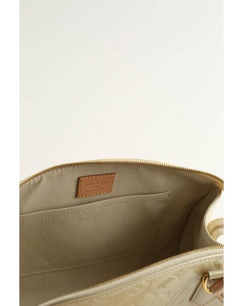 Gele leren handtassen - 28x18x12 cm - Goede conditie