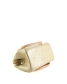 Gele leren handtassen - 28x18x12 cm - Goede conditie