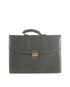 Graue Lederhandtaschen - 38x5x28 cm - Guter Zustand