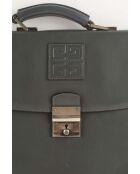 Graue Lederhandtaschen - 38x5x28 cm - Guter Zustand