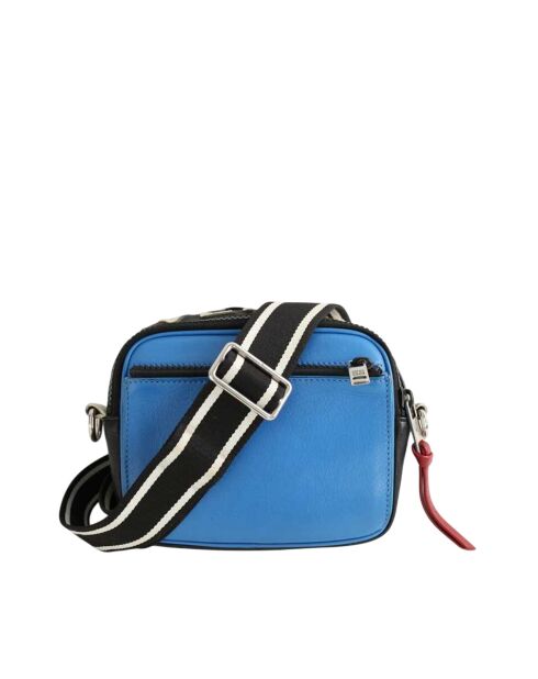 Sacs en cuir bleu - 19x6x15 cm - Bon état