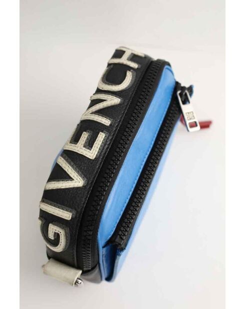 Sacs en cuir bleu - 19x6x15 cm - Bon état