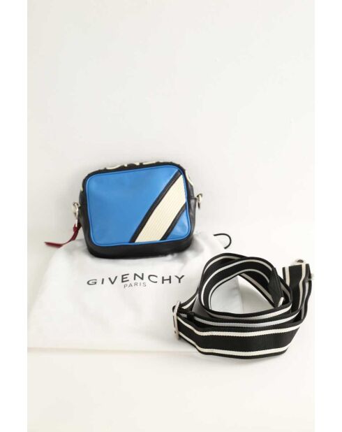 Sacs en cuir bleu - 19x6x15 cm - Bon état