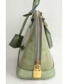 Borse a mano in pelle verniciata kaki - 23x11x18 cm - Buone condizioni