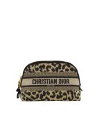 Beigefarbene Reisetaschen aus Baumwolle - 23x15x8 cm - Sehr guter Zustand