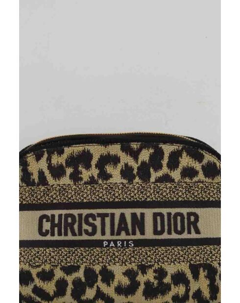 Beigefarbene Reisetaschen aus Baumwolle - 23x15x8 cm - Sehr guter Zustand