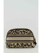 Beigefarbene Reisetaschen aus Baumwolle - 23x15x8 cm - Sehr guter Zustand