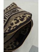 Beigefarbene Reisetaschen aus Baumwolle - 23x15x8 cm - Sehr guter Zustand