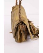 Gouden leren handtassen - 29x8x24 cm - Goede conditie