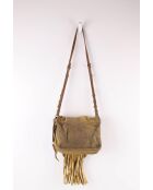 Gouden leren handtassen - 29x8x24 cm - Goede conditie